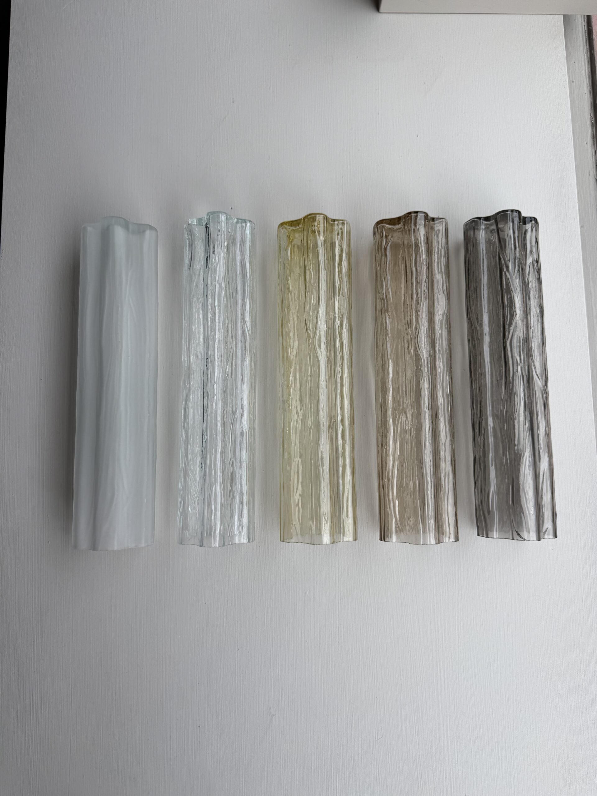 Handblown Murano Tubular Chandelier – 36 Glass Prisms — Murano glass
