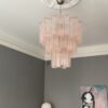 Pink Murano Tubular Chandelier – 48 Glass Prisms — additional view 2
