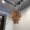 Caramel Alabaster Murano Tubular Chandelier – 48 Glass Prisms — additional view 2