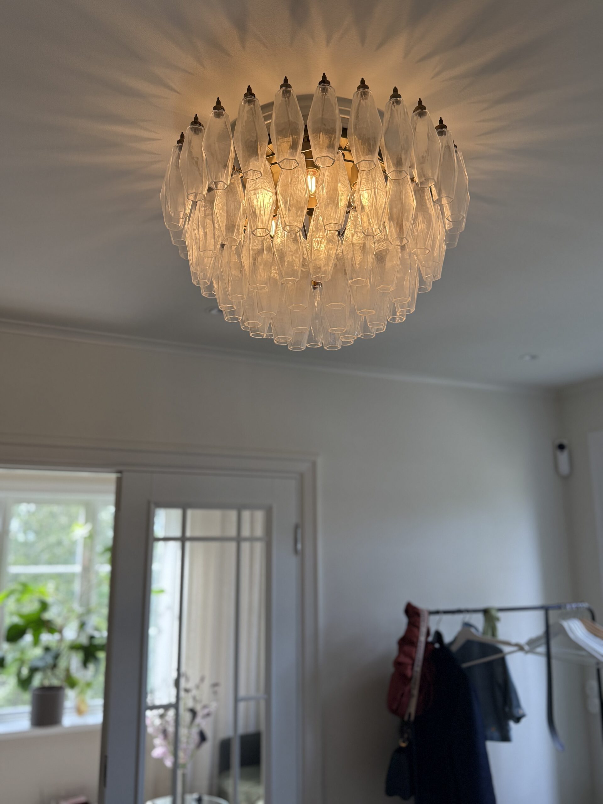 Murano Poliedri Ceiling Light – Carlo Scarpa Style in handblown Italian glass