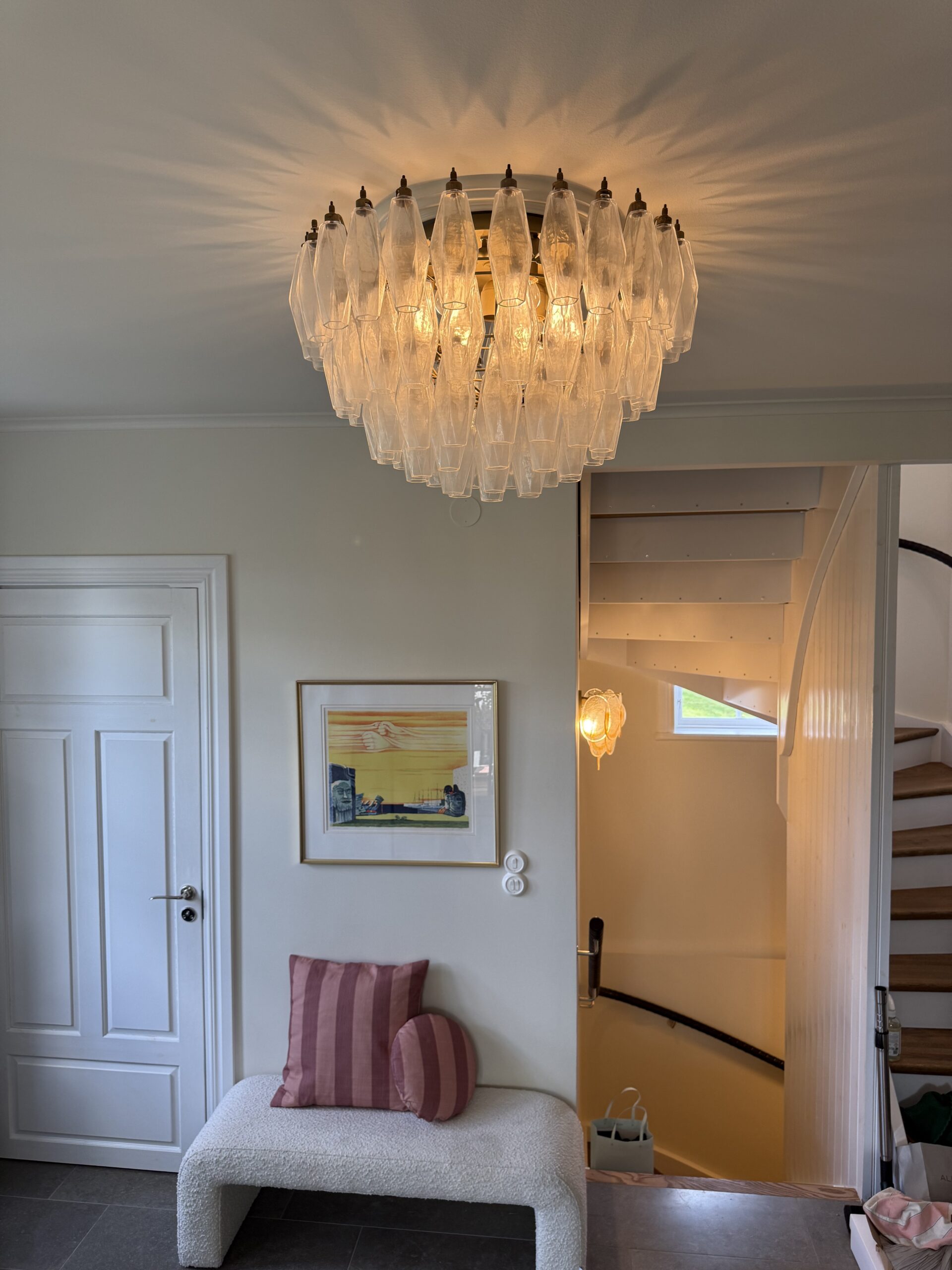 Murano Poliedri Ceiling Light – Carlo Scarpa Style — additional view 2