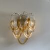 Amber Murano Lattimo Wall Sconce – 10 Lattimo Glass – Set of 2 in handblown Italian glass