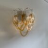 Amber Murano Lattimo Wall Sconce – 10 Lattimo Glass – Set of 2 — additional view 2