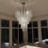 Transparent Murano Drop Chandelier – 52 Glass Drops — additional view 2