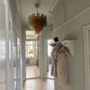 Handblown Murano Tubular Chandelier – 36 Glass Prisms — Murano glass