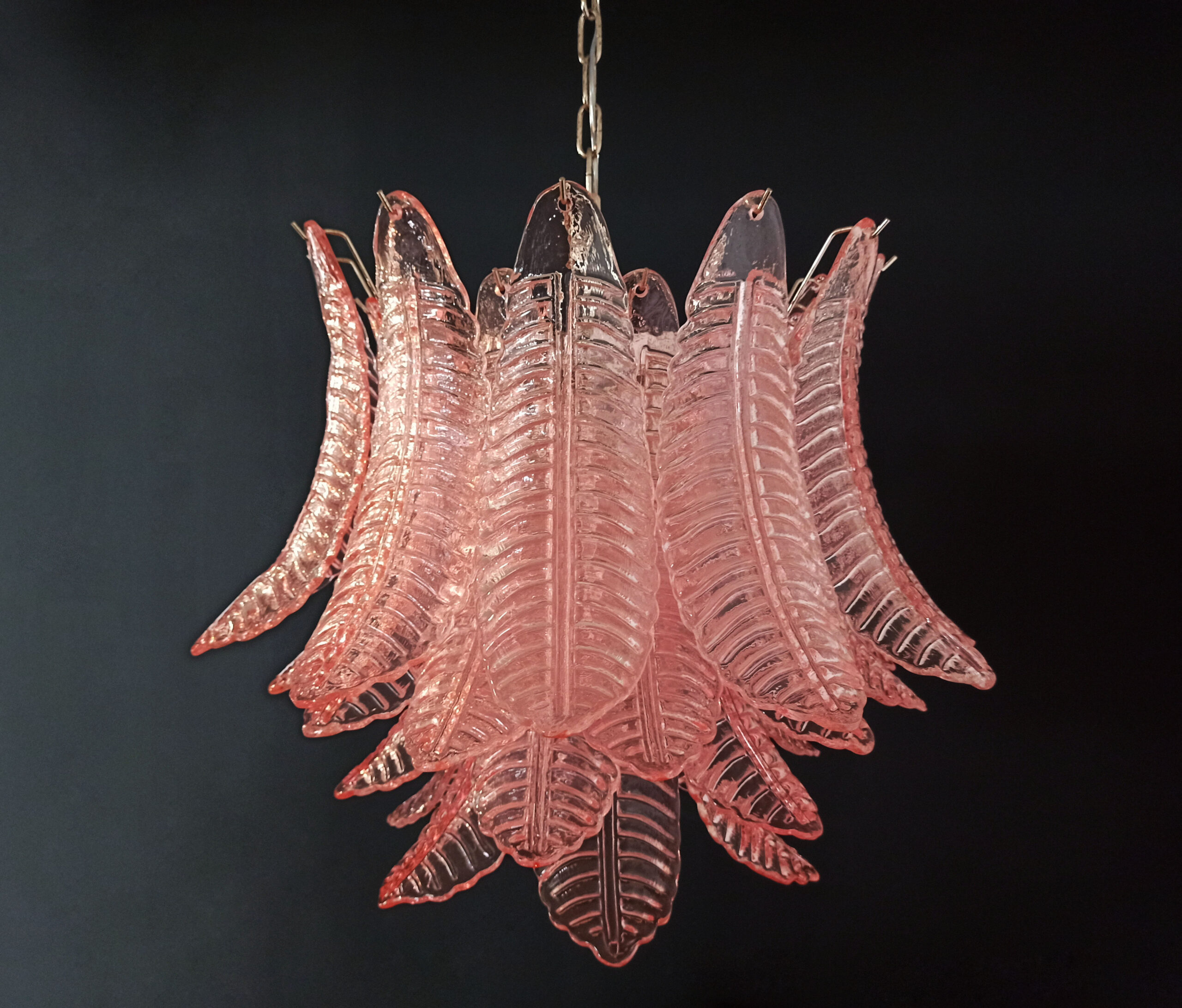 Handblown Murano glass — Felci Pink