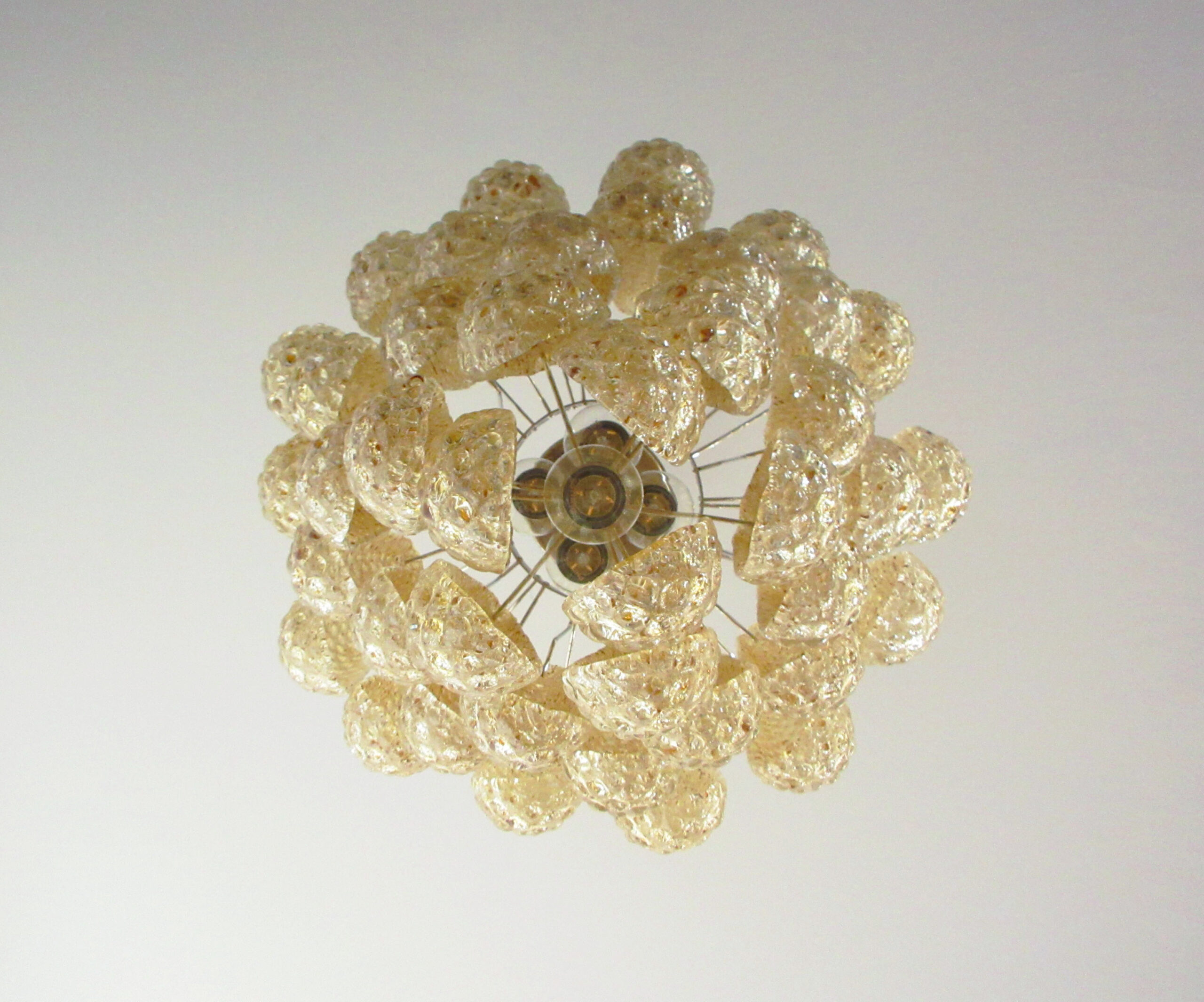 Amber Murano Drops Chandelier – 41 Glass Drops