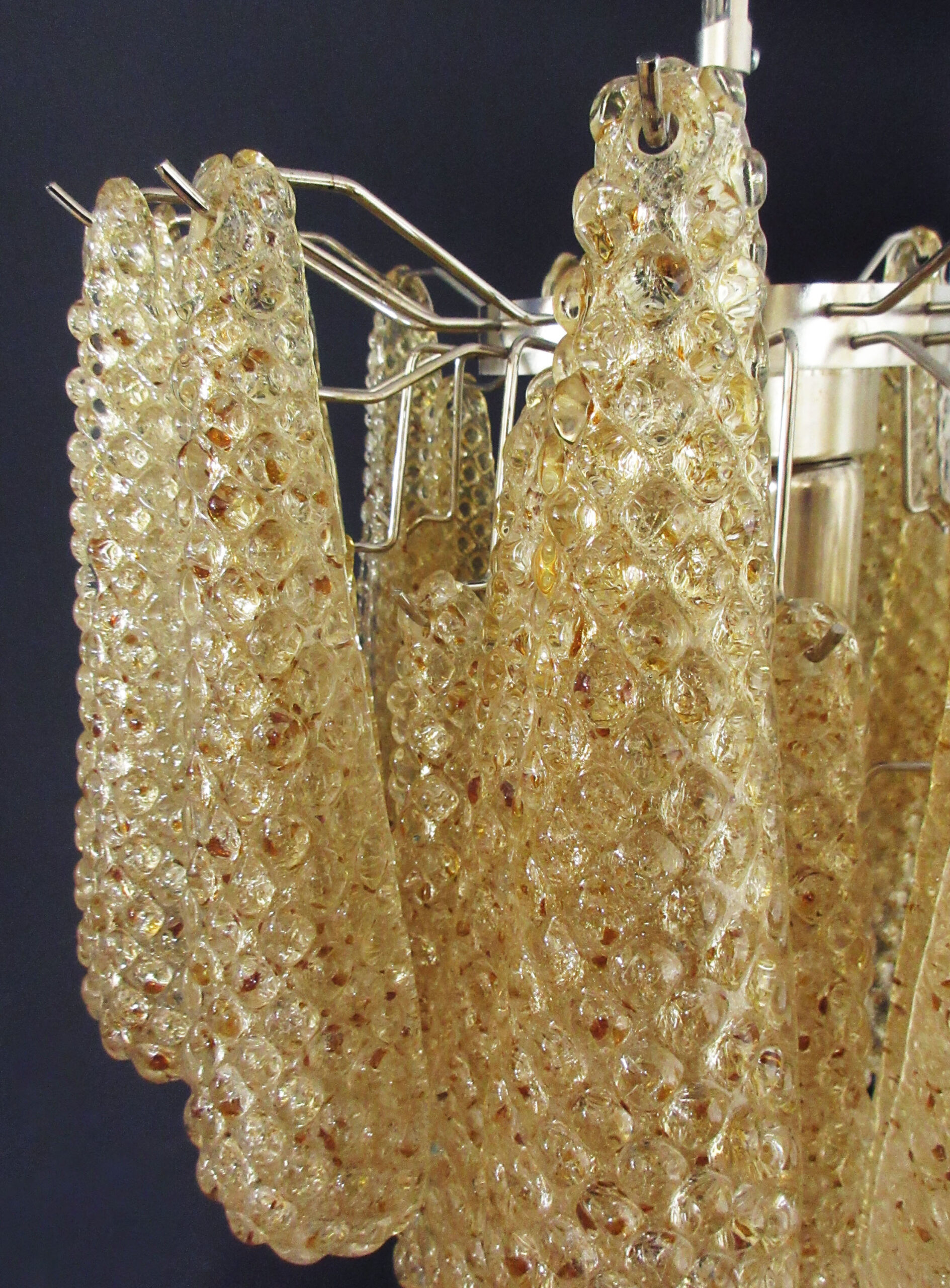 Amber Murano Drops Chandelier – 41 Glass Drops