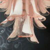 Pink Murano Petal Chandelier – 52 Glass Petals