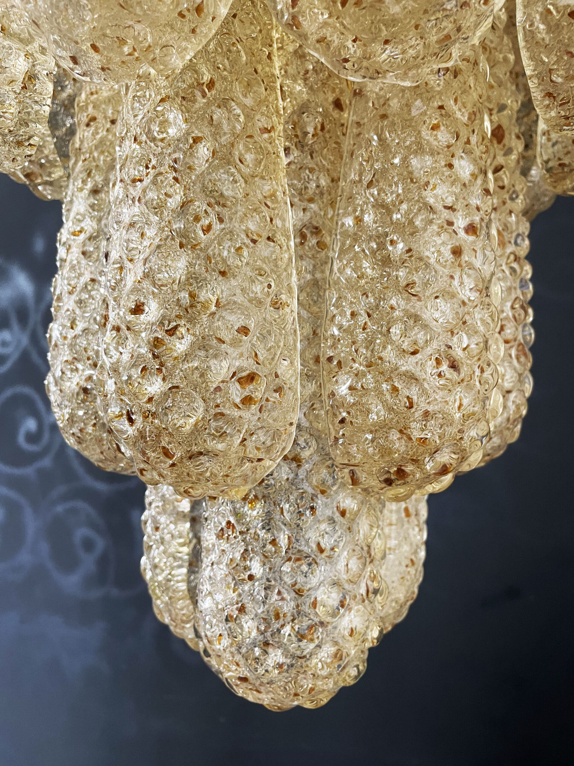 Amber Murano Drops Chandelier – 52 Glass Drops
