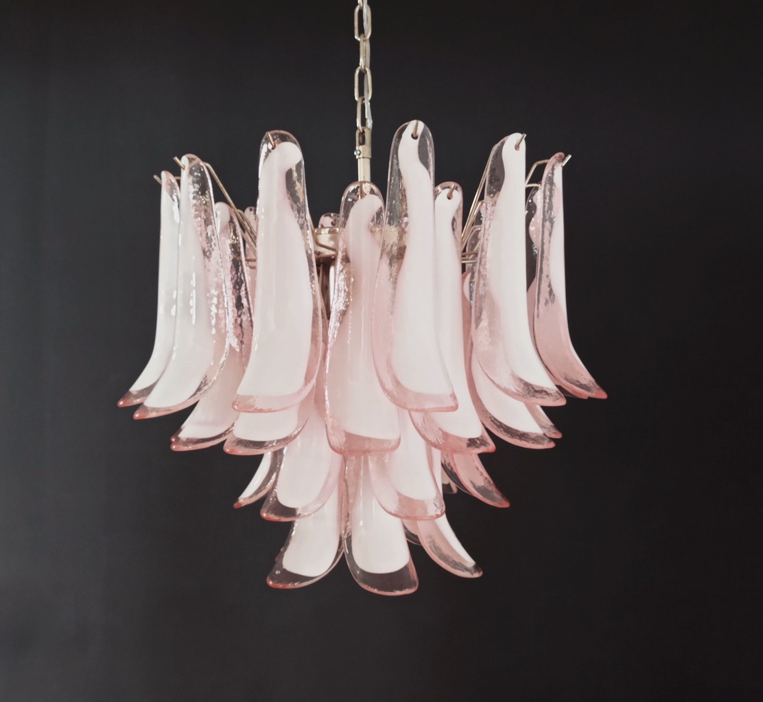 Handblown Murano glass — Petal Pink