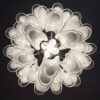 Transparent Murano Petal Chandelier – 41 Glass Petals