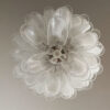 Transparent Murano Petal Chandelier – 41 Glass Petals