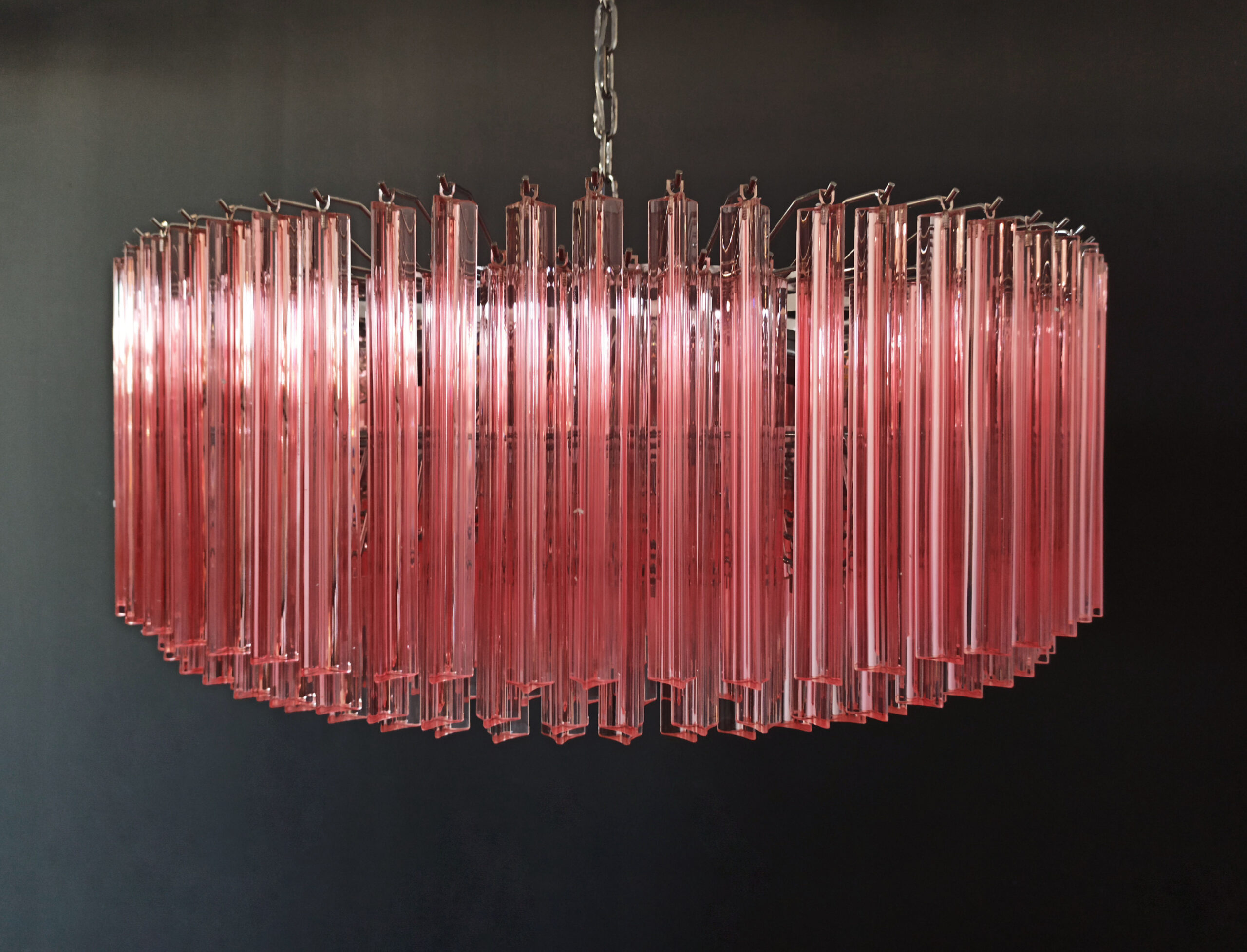 Handblown Murano glass — Triedri Pink