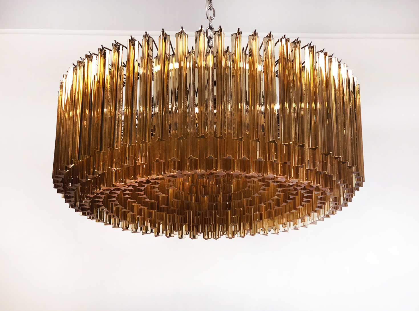 Handblown Murano glass — Triedri Amber