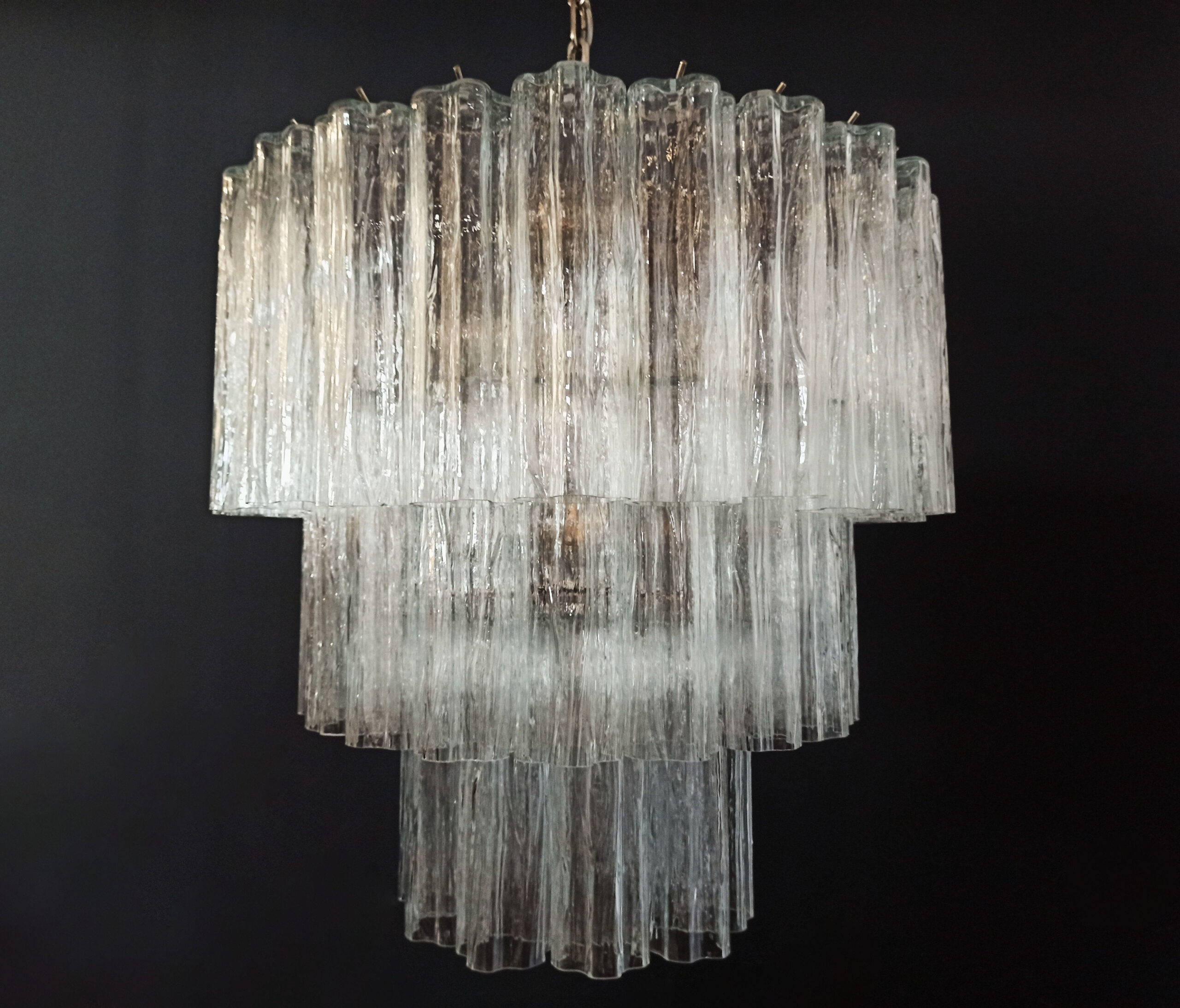 Handblown Murano glass — Tubular Transparent