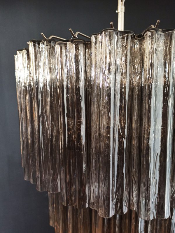 Handblown Murano glass — Tubular Smoked
