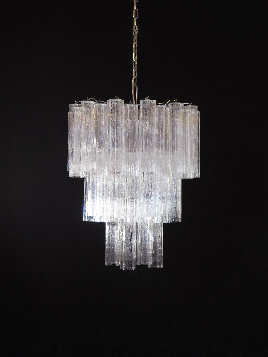 Handblown Murano glass — Tubular Transparent