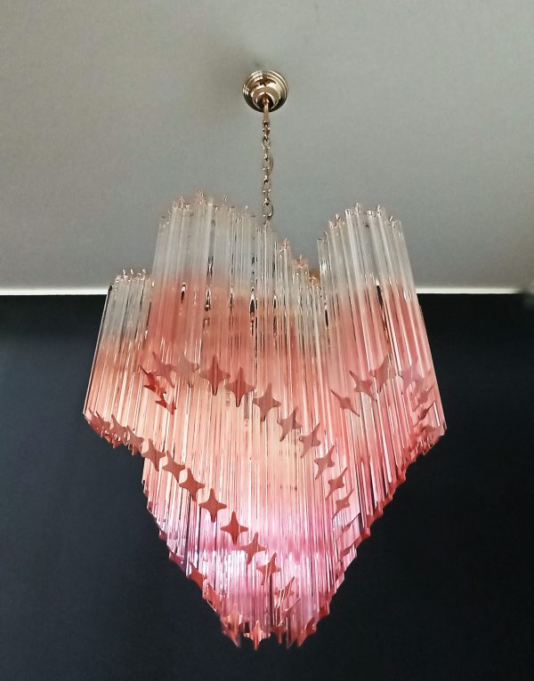 Handblown Murano glass — Quadriedri Pink