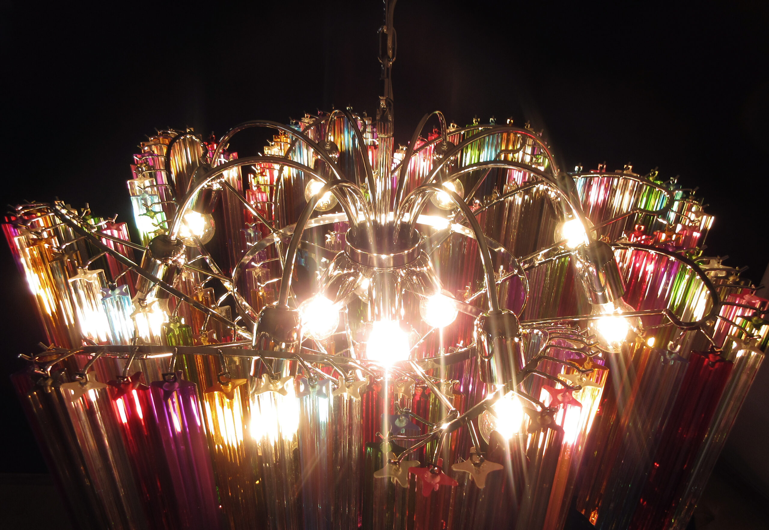 Handblown Murano glass — Quadriedri Multicolour
