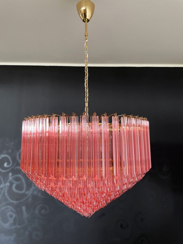 Handblown Murano glass — Quadriedri Amber/Gold