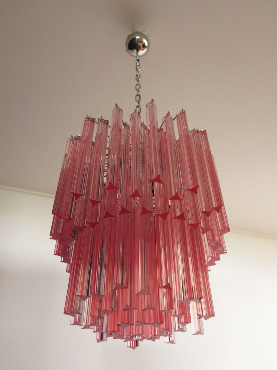 Handblown Murano glass — Triedri Pink