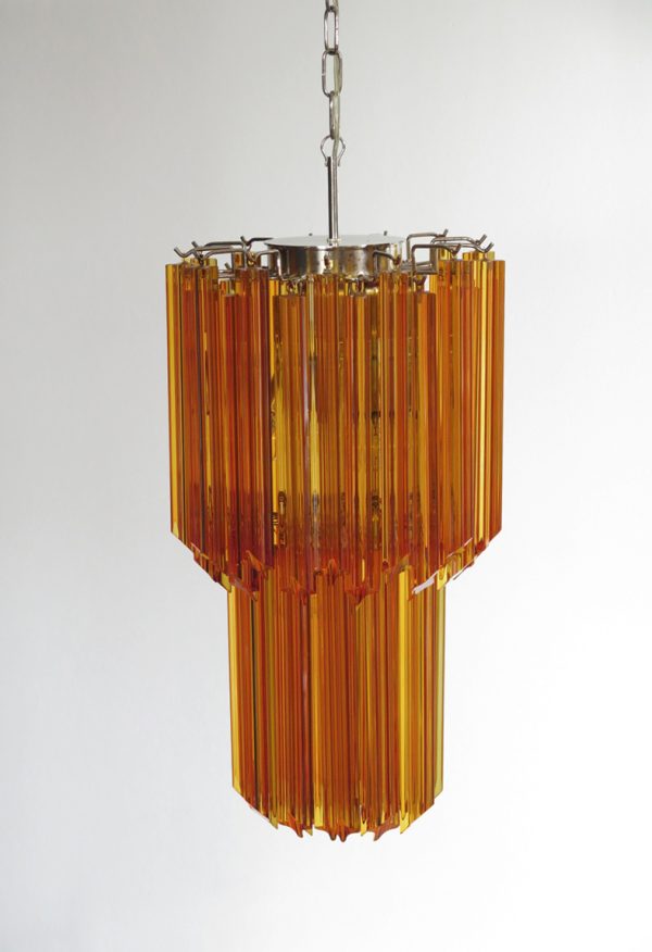 Handblown Murano glass — Quadriedri Amber