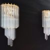 Handblown Murano glass — Quadriedri Transparent/Gold