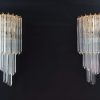 Handblown Murano glass — Quadriedri Transparent/Gold