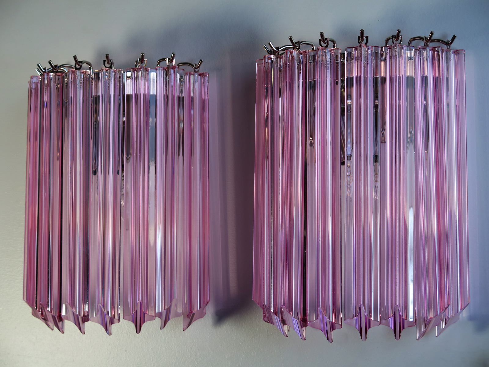 Handblown Murano glass — Quadriedri Pink