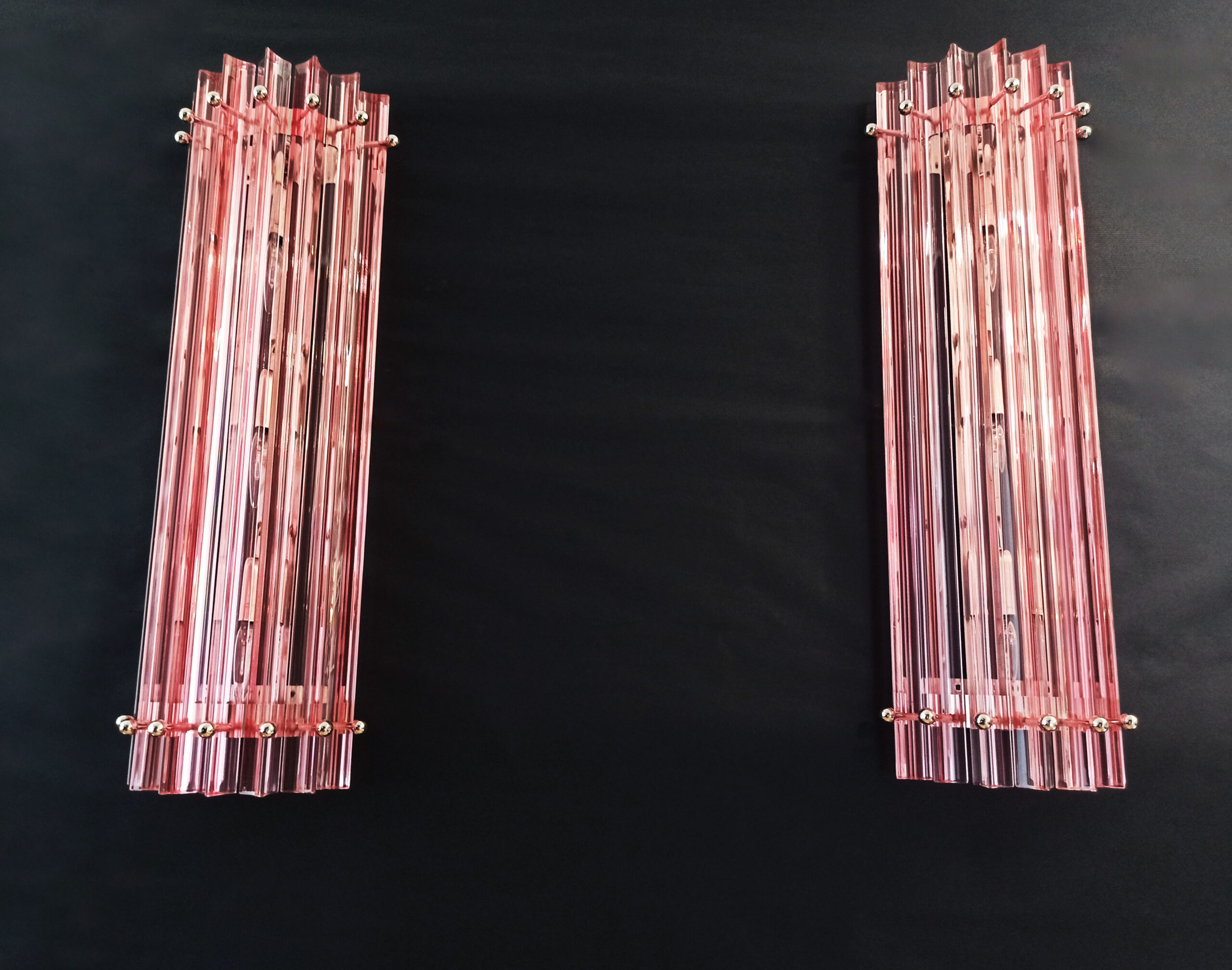 Handblown Murano glass — Triedri Pink