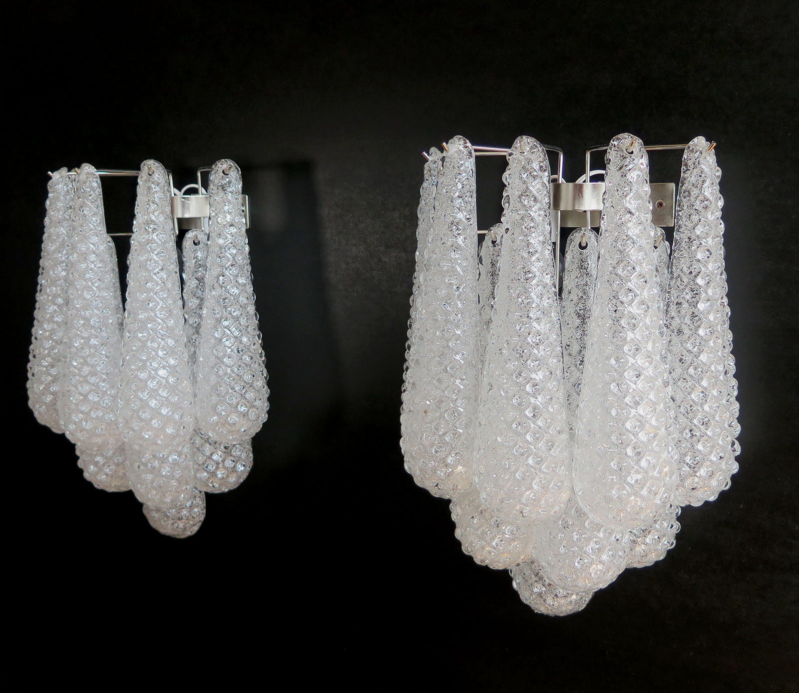 Handblown Murano glass — Drops Transparent