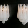 Transparent Murano Drops Wall Sconce – 10 Glass Drops – Set of 2