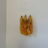 Amber Murano Poliedri Wall Sconces – Set of 2 — handblown Murano glass, made to order in Italy