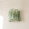 Green Murano Tubular Wall Sconce – 5 Glass Tubes – Set of 2 — handblown Murano glass, made to order in Italy