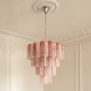 Handblown Murano Alabaster Chandelier – 80 Alabaster Glass
