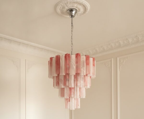 Handblown Murano Alabaster Chandelier – 80 Alabaster Glass