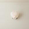 Handblown Murano Alabaster Wall Sconce – 10 Alabaster Glass – Set of 2 — single sconce on the wall