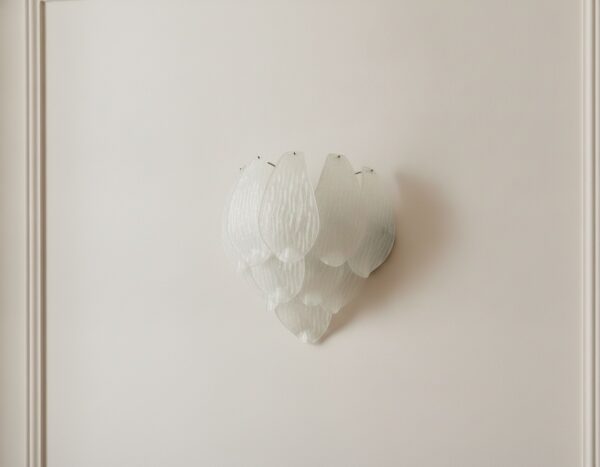 Murano Carved Wall Sconce – Set of 2 — handblown Murano glass, made to order in Italy