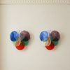 Handblown Murano Disks Wall Sconce – 10 Glass Discs – Set of 2 mounted on the wall