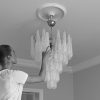 Handblown Murano Drops Chandelier – 75 Glass Drops — ODO Items