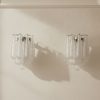 Handblown Murano Drops Wall Sconce – 10 Glass Drops – Set of 2 in transparent glass