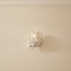 Handblown Murano Lattimo Wall Sconce – 10 Lattimo Glass – Set of 2 — single sconce on the wall