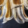 Handblown Murano Petal Chandelier – 41 Glass Petals in amber glass