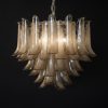 Handblown Murano Petal Chandelier – 53 Glass Petals in beige glass