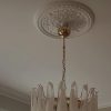 Handblown Murano Petal Chandelier – 83 Glass Petals in a Swedish home — ODO Items