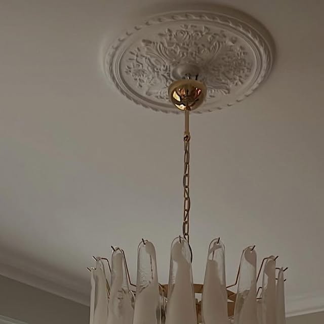 Handblown Murano Petal Chandelier – 83 Glass Petals in a Swedish home — ODO Items