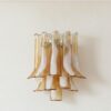 Handblown Murano Petal Wall Sconce – Set of 2 — single sconce on the wall