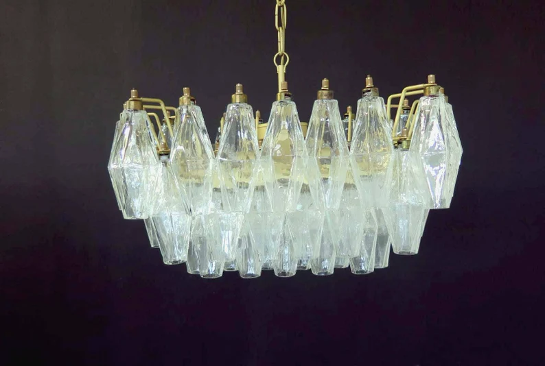Murano poliedri ceiling light detail