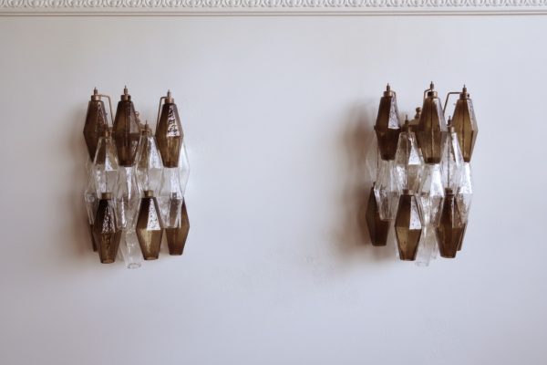 Murano Poliedri Wall Sconce – 17 Poliedri Glass – Set of 2